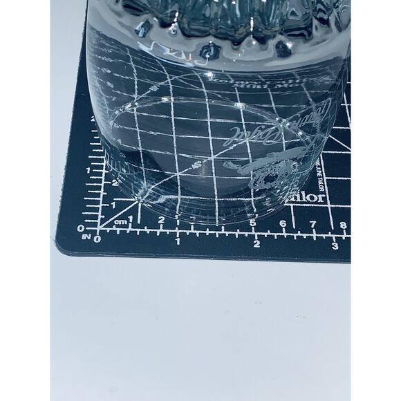 Crown Royal Old Fashioned Rocks Lowball Glass Etched Logo Label Made in Turkey - Picture 8 of 10